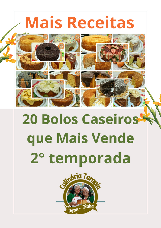 20 Bolos que Mais Vende 2° temporada Apostila Fácil