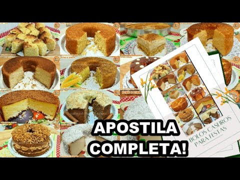 12 Bolos Caseiros para Festas Típicas Apostila Fácil